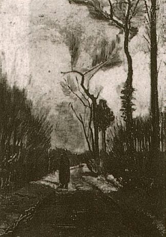 秋巷 Lane in Autumn (1884; Nunen / Nuenen,Netherlands                     )，文森特·梵高