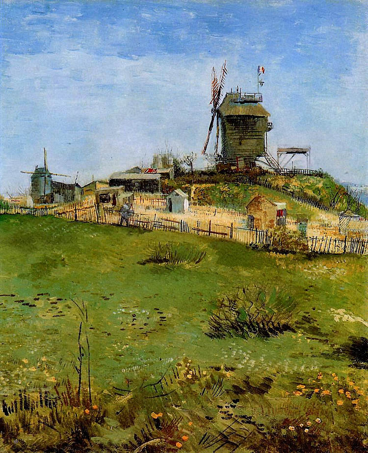 加莱特磨坊 Le Moulin de la Gallette (1887; Paris,France  )，文森特·梵高