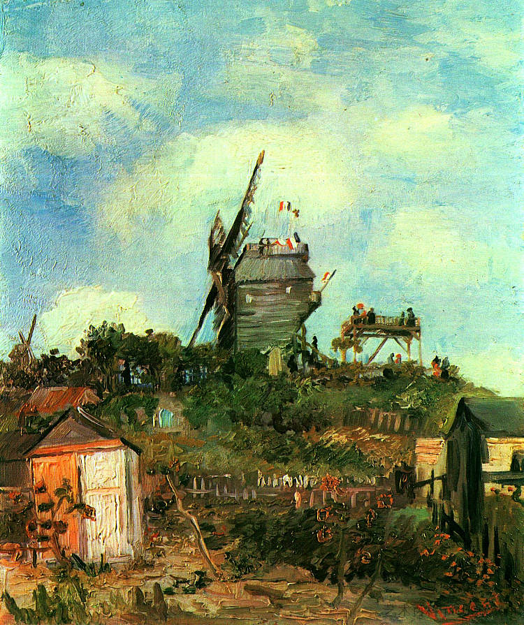 加莱特磨坊 3 Le Moulin de la Gallette 3 (1886; Paris,France  )，文森特·梵高