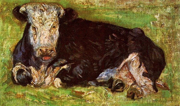 躺在牛 Lying Cow (1883; Haag / Den Haag / La Haye / The Hague,Netherlands  )，文森特·梵高