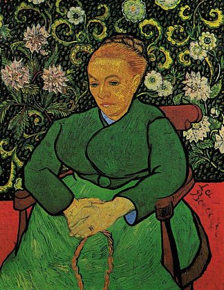 奥古斯丁·鲁林夫人 Madame Augustine Roulin (1889; Arles,Bouches-du-Rhône,France                     )，文森特·梵高