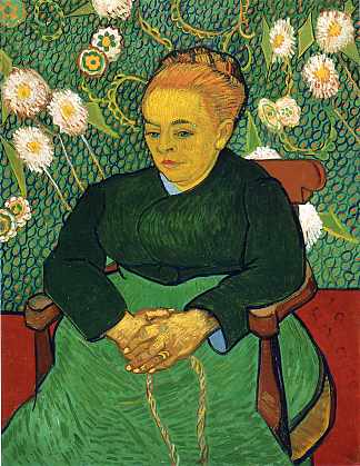 摇篮摇篮的柔林夫人（摇篮曲） Madame Roulin Rocking the Cradle (A Lullaby) (1889; Arles,Bouches-du-Rhône,France                     )，文森特·梵高