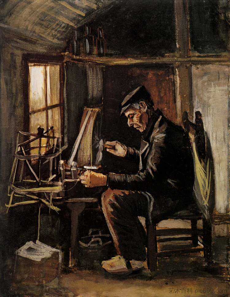 Man Winding Yarn Man Winding Yarn (1884; Nunen / Nuenen,Netherlands  )，文森特·梵高