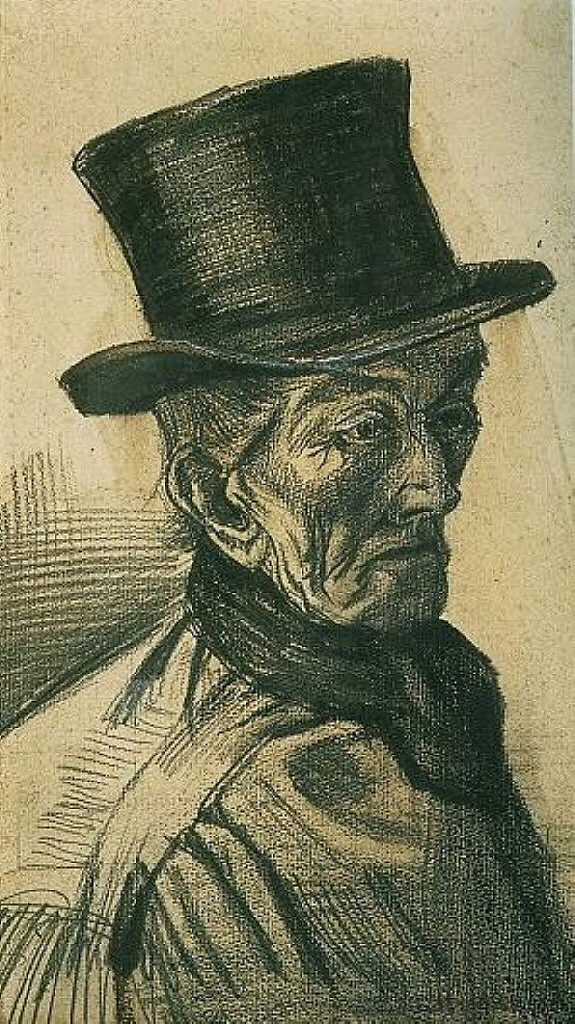 戴礼帽的男人 Man with Top Hat (1882; Haag / Den Haag / La Haye / The Hague,Netherlands  )，文森特·梵高