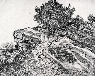 蒙马儒 Montmajour (1888; Arles,Bouches-du-Rhône,France                     )，文森特·梵高