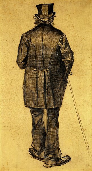 穿燕尾服的老人 Old Man in a Tail-coat (1882; Haag / Den Haag / La Haye / The Hague,Netherlands                     )，文森特·梵高