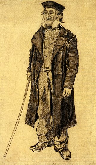 拿着棍子的老人 Old Man with a Stick (1882; Haag / Den Haag / La Haye / The Hague,Netherlands                     )，文森特·梵高