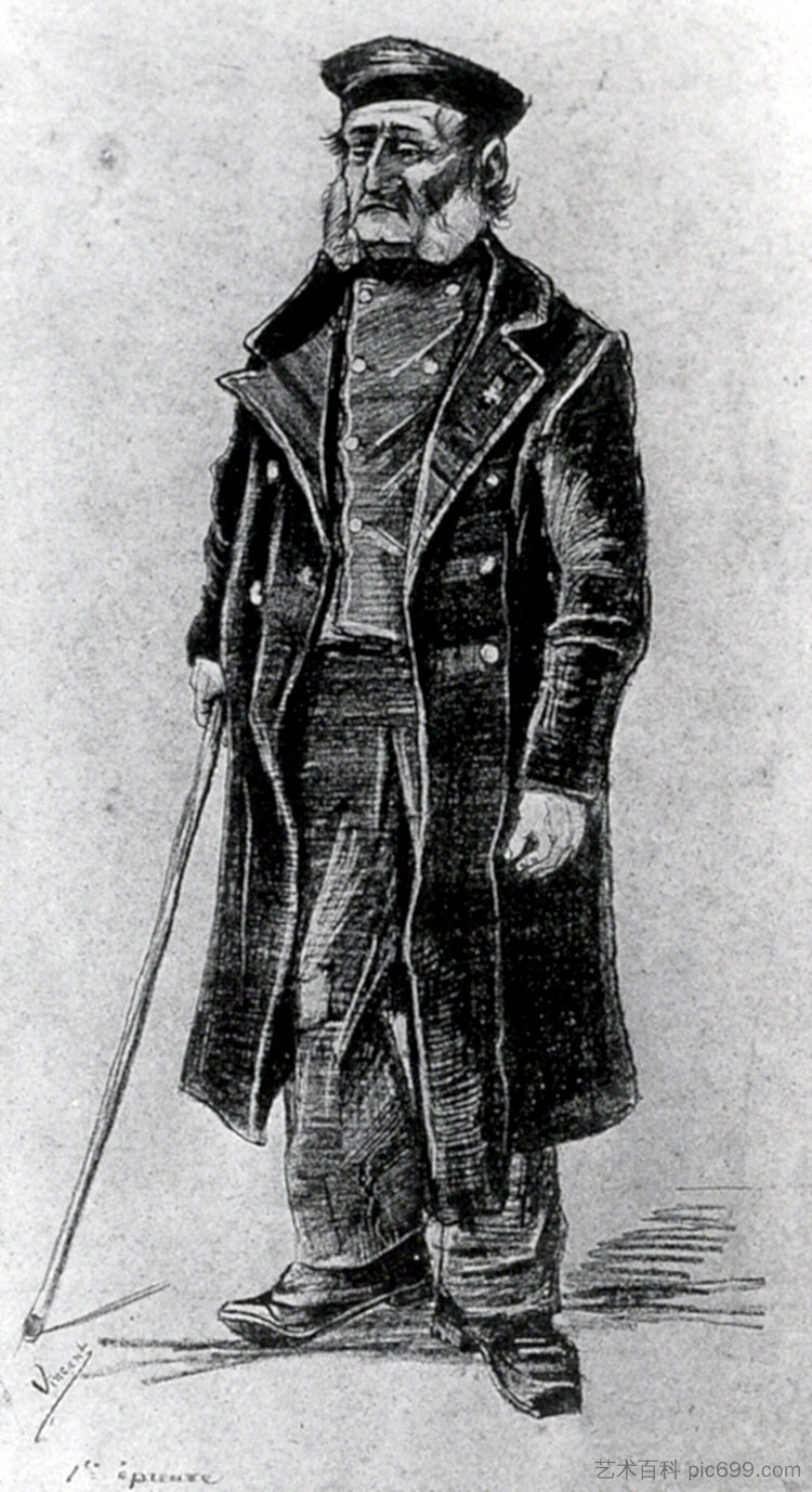 孤儿的人 Orphan Man (1882; Haag / Den Haag / La Haye / The Hague,Netherlands ),文森特·梵高
