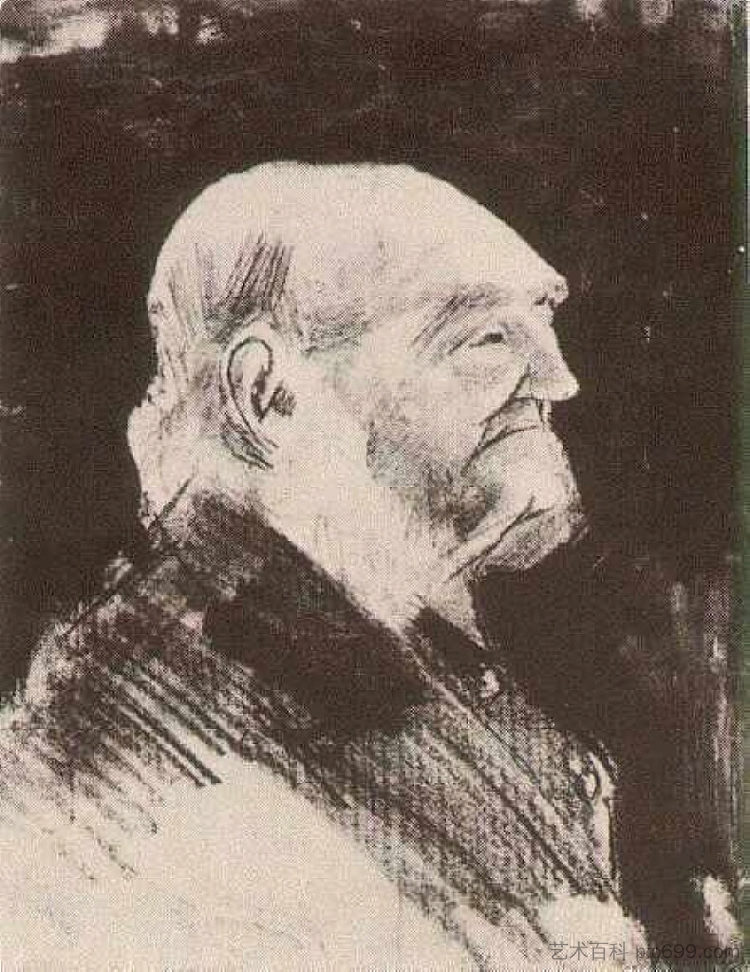 孤儿,光头 Orphan Man, Bareheaded (1883; Haag / Den Haag / La Haye / The Hague,Netherlands ),文森特·梵高