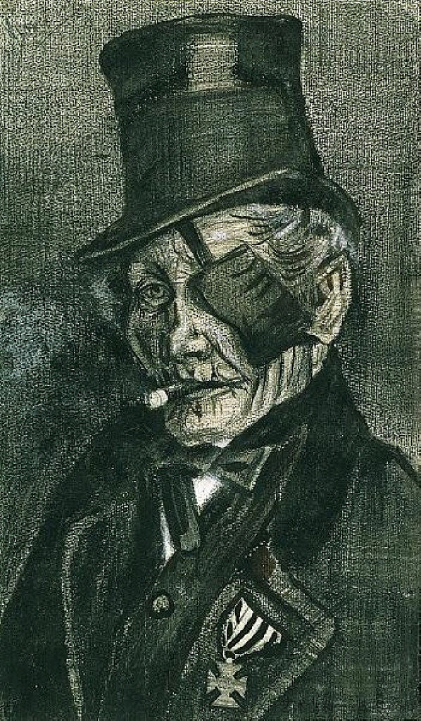 穿着礼拜日装,戴着眼罩的孤儿 Orphan Man in Sunday Clothes with Eye Bandage (1882; Haag / Den Haag / La Haye / The Hague,Netherlands ),文森特·梵高