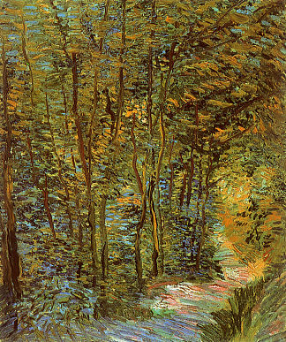 树林中的小径 Path in the Woods (1887; Paris,France                     )，文森特·梵高