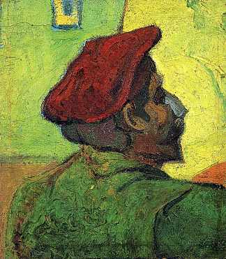 保罗·高更（《戴红色贝雷帽的人》） Paul Gauguin (Man in a Red Beret) (1888)，文森特·梵高