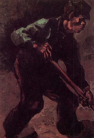 Peasant Digging Peasant Digging (1885; Nunen / Nuenen,Netherlands                     )，文森特·梵高