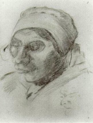 农妇，首领 Peasant Woman, Head (1884; Nunen / Nuenen,Netherlands                     )，文森特·梵高