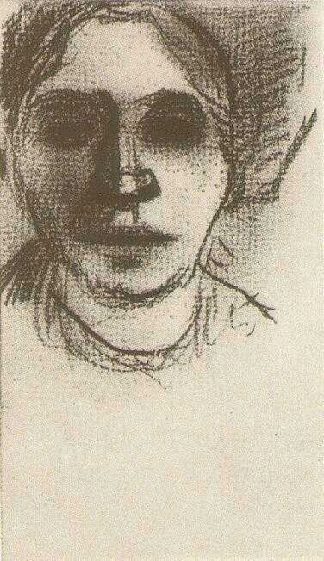 农妇，首领 Peasant Woman, Head (1885; Nunen / Nuenen,Netherlands                     )，文森特·梵高