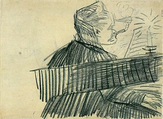 钢琴家 Pianist (1887; Paris,France                     )，文森特·梵高