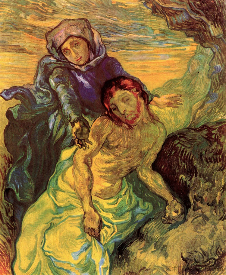 圣母怜子图 Pieta (1889; Saint-rémy-de-provence,France  )，文森特·梵高