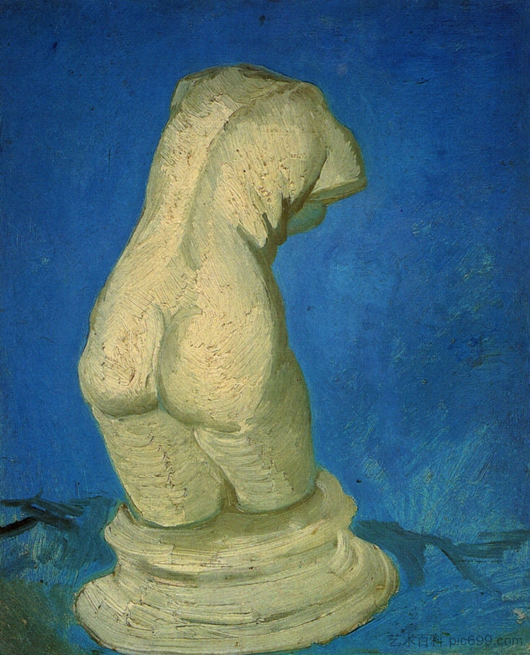 女性躯干的石膏小雕像 Plaster Statuette of a Female Torso (1886; Paris,France  )，文森特·梵高