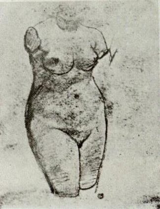 一个女人的石膏躯干 Plaster Torso of a Woman (1886; Antwerp,Belgium                     )，文森特·梵高