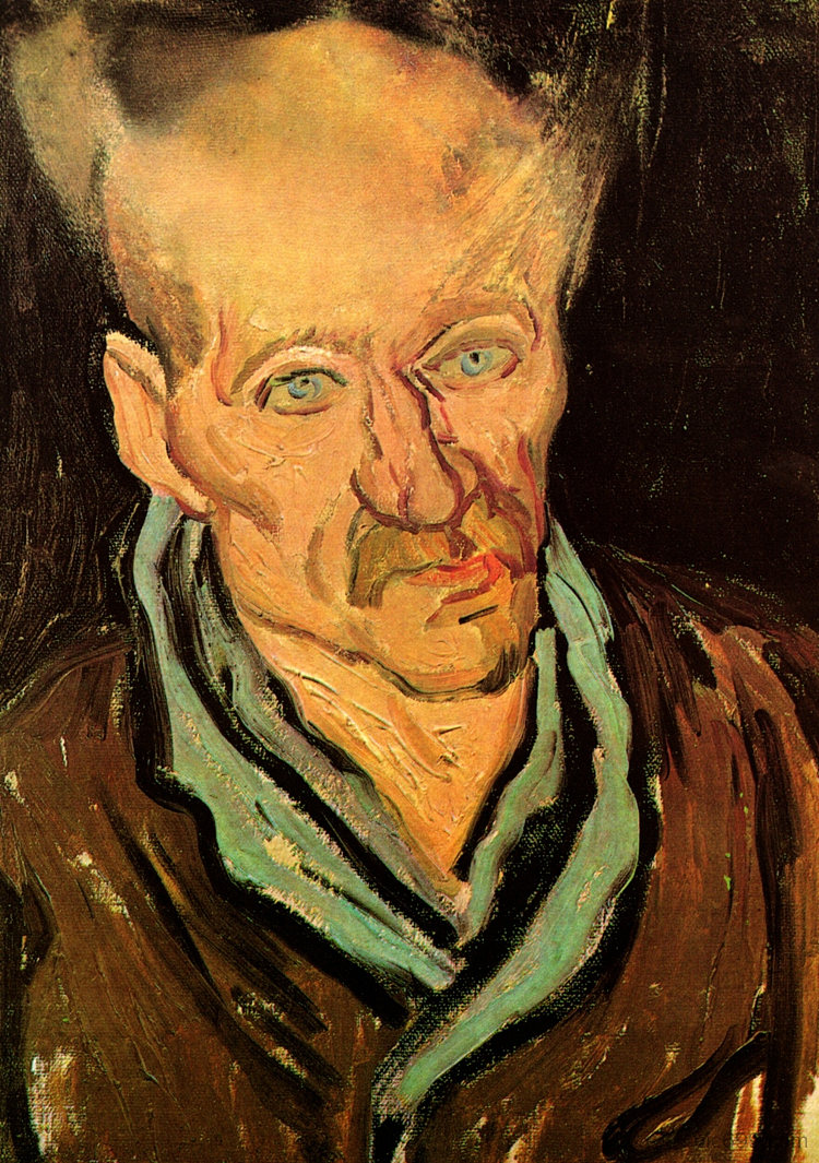 圣保罗医院的病人肖像 Portrait of a Patient in Saint-Paul Hospital (1889; Saint-rémy-de-provence,France  )，文森特·梵高