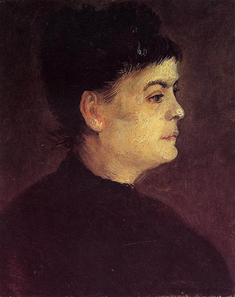 一个女人的肖像 Portrait of a Woman (1887)，文森特·梵高