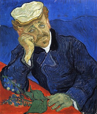 加歇医生的肖像 Portrait of Doctor Gachet (1890; Auvers-sur-oise,France                     )，文森特·梵高