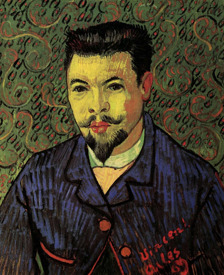 费利克斯·雷伊博士的肖像 Portrait of Dr. Felix Rey (1889; France ),文森特·梵高