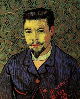 费利克斯·雷伊博士的肖像 Portrait of Dr. Felix Rey (1889; France                     )，文森特·梵高