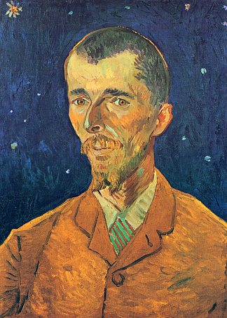 尤金·博赫的肖像 Portrait of Eugene Boch (1888; Arles,Bouches-du-Rhône,France                     )，文森特·梵高