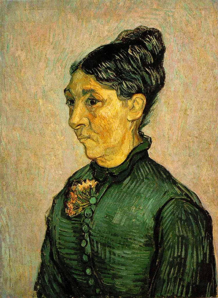 特拉布克夫人的肖像 Portrait of Madame Trabuc (1889; Saint-rémy-de-provence,France ),文森特·梵高
