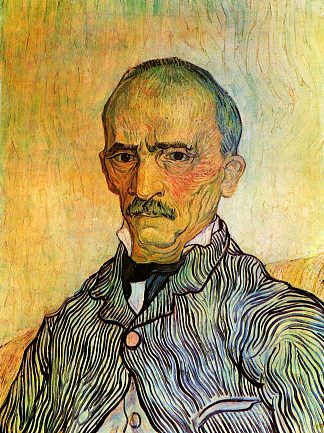 圣保罗医院服务员特拉布克的肖像 Portrait of Trabuc, an Attendant at Saint-Paul Hospital (1889; Saint-rémy-de-provence,France                     )，文森特·梵高