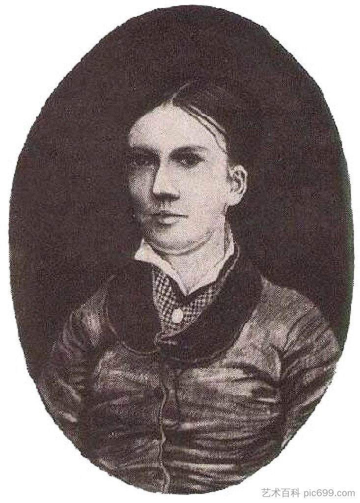 可能是梵高的肖像 Portrait possibly of Willemien van Gogh (1881; Netherlands  )，文森特·梵高