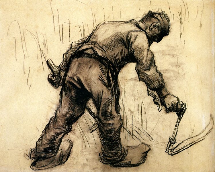 收割者 Reaper (1885; Nunen / Nuenen,Netherlands  )，文森特·梵高