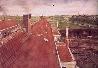 屋顶 Rooftops (1882; Haag / Den Haag / La Haye / The Hague,Netherlands                     )，文森特·梵高