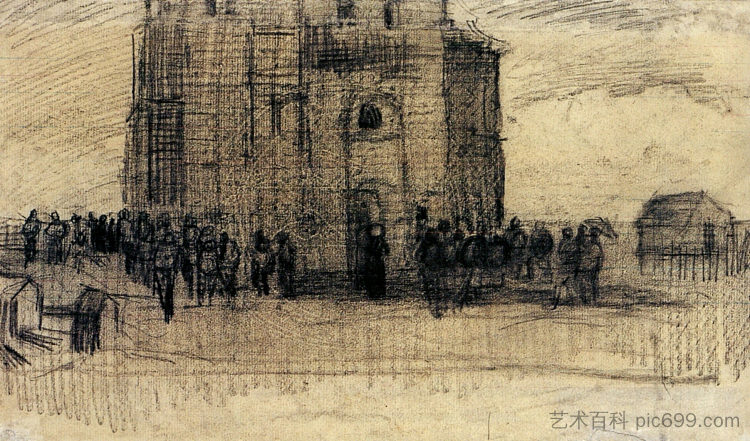 出售楼宇废料 Sale of Building Scrap (1885; Nunen / Nuenen,Netherlands ),文森特·梵高