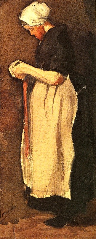 Scheveningen女人 Scheveningen Woman (1881; Netherlands                     )，文森特·梵高