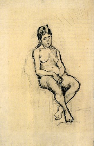 坐着的女性裸体 Seated Female Nude (c.1886; Paris,France                     )，文森特·梵高