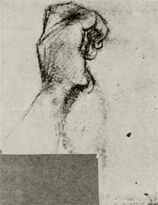 左手的草图 Sketch of a Left Hand (1886; Antwerp,Belgium                     )，文森特·梵高