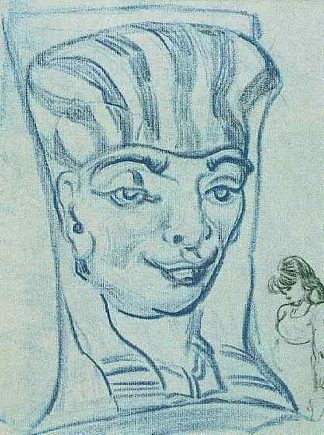 被侵蚀的花园墙装饰品草图 Sketch of an Eroded Garden-Wall Ornament (1890; Auvers-sur-oise,France                     )，文森特·梵高