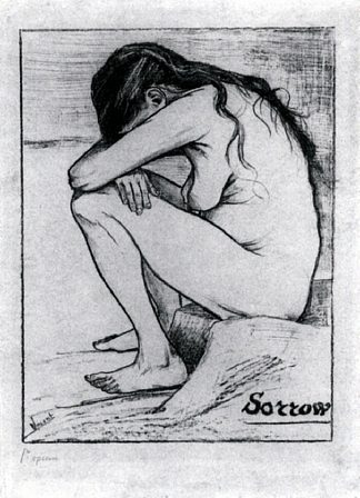 悲伤 Sorrow (1882; Haag / Den Haag / La Haye / The Hague,Netherlands                     )，文森特·梵高