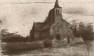 汤格尔的圣马丁教堂 St. Martin’s Church at Tongelre (1885; Nunen / Nuenen,Netherlands                     )，文森特·梵高