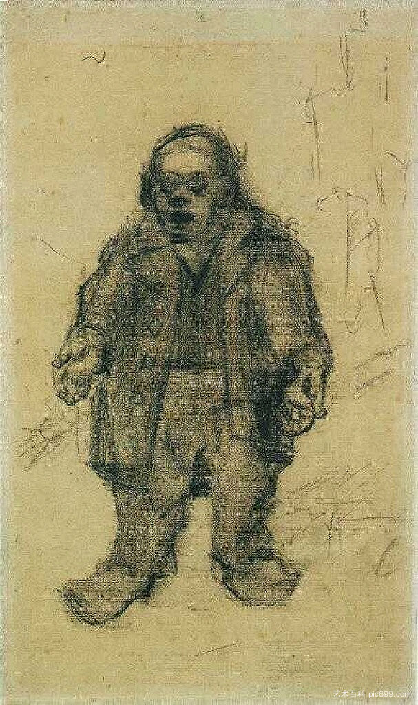 Stocky Man Stocky Man (1885; Nunen / Nuenen,Netherlands  )，文森特·梵高