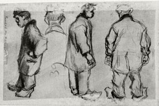 《三农一头》研究 Studies of Three Peasants and a Head (1885; Nunen / Nuenen,Netherlands                     )，文森特·梵高