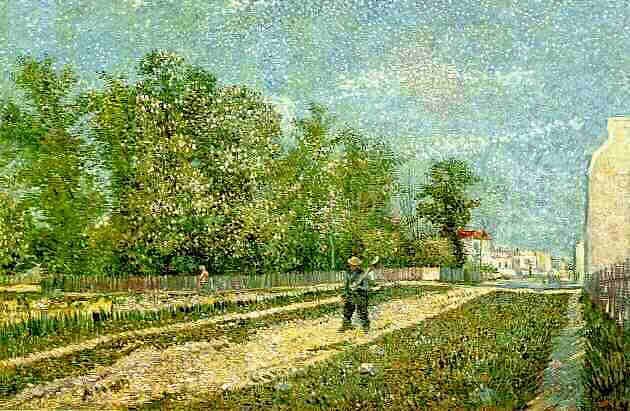 巴黎郊区 Suburbs of Paris (1887; Paris,France ),文森特·梵高