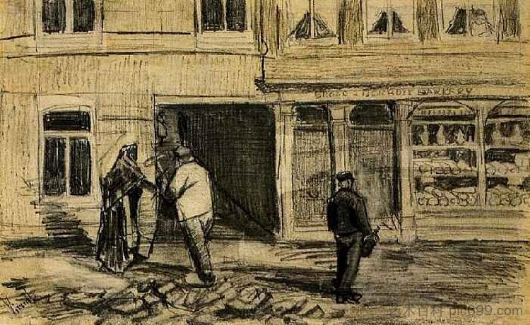 The Bakery in de Geest The Bakery in de Geest (1882; Geesteren,Netherlands ),文森特·梵高