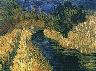小溪 The Little Stream (1890; Auvers-sur-oise,France                     )，文森特·梵高