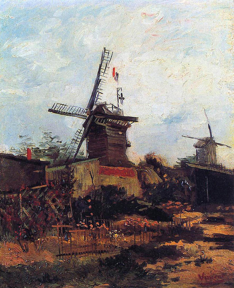 布鲁特恩德的磨坊 The Mill of Blute End (1886; Paris,France  )，文森特·梵高