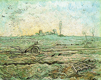 犁和耙（在小米之后） The Plough and the Harrow (after Millet) (1890; Saint-rémy-de-provence,France                     )，文森特·梵高