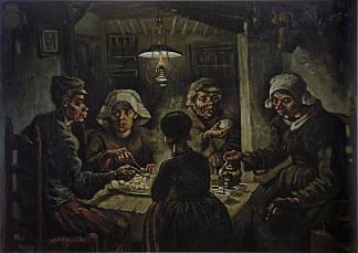 吃土豆的人 The Potato Eaters (1885)，文森特·梵高