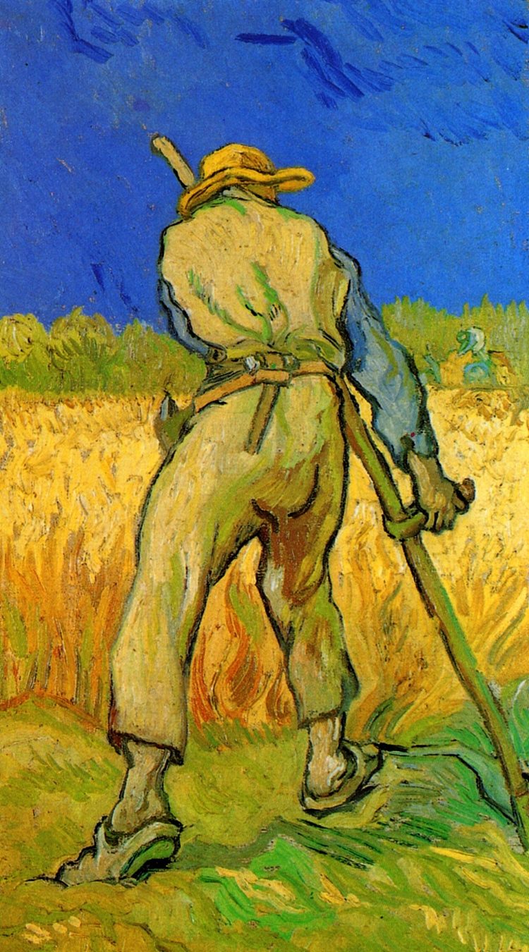 小米之后的死神 The Reaper after Millet (1889; France  )，文森特·梵高
